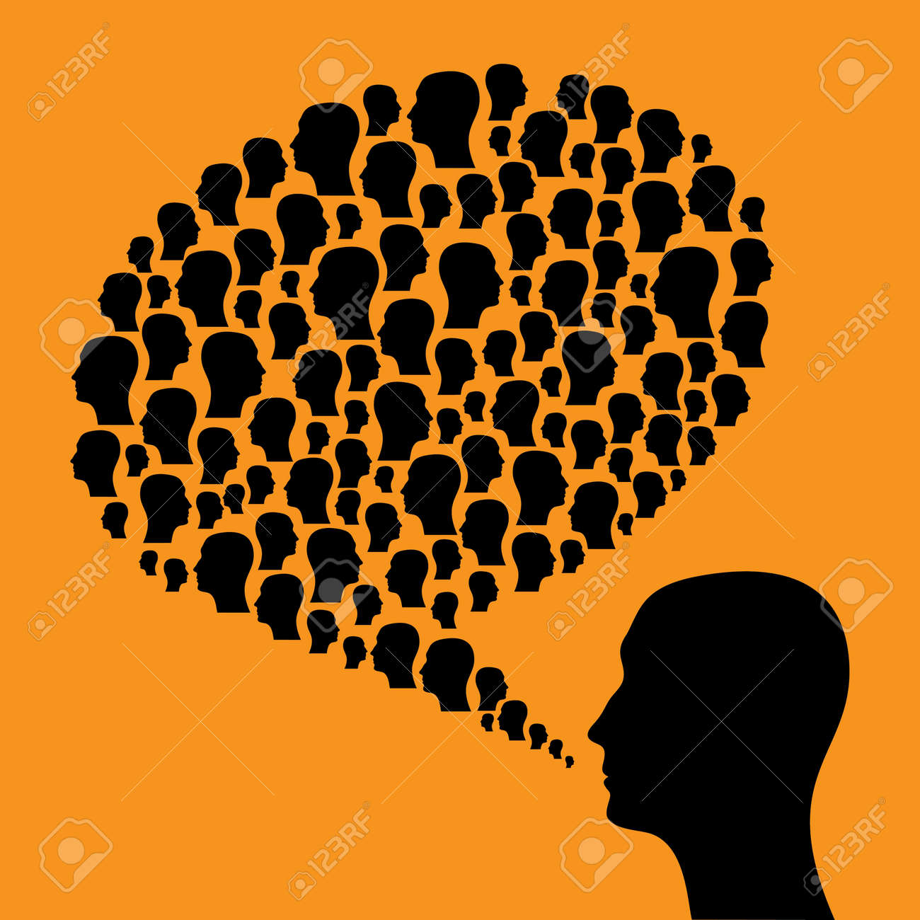 イラストでのコミュニケーションのバブルのイラスト素材 ベクタ Image