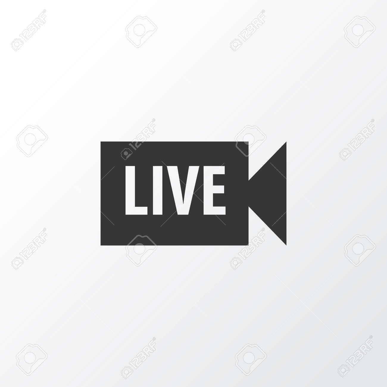 SVG, Vettoriale - Simbolo Dellicona Video In Diretta. Streaming Elemento  Di Qualità Premium Isolato In Stile Alla Moda.. Image 90357501