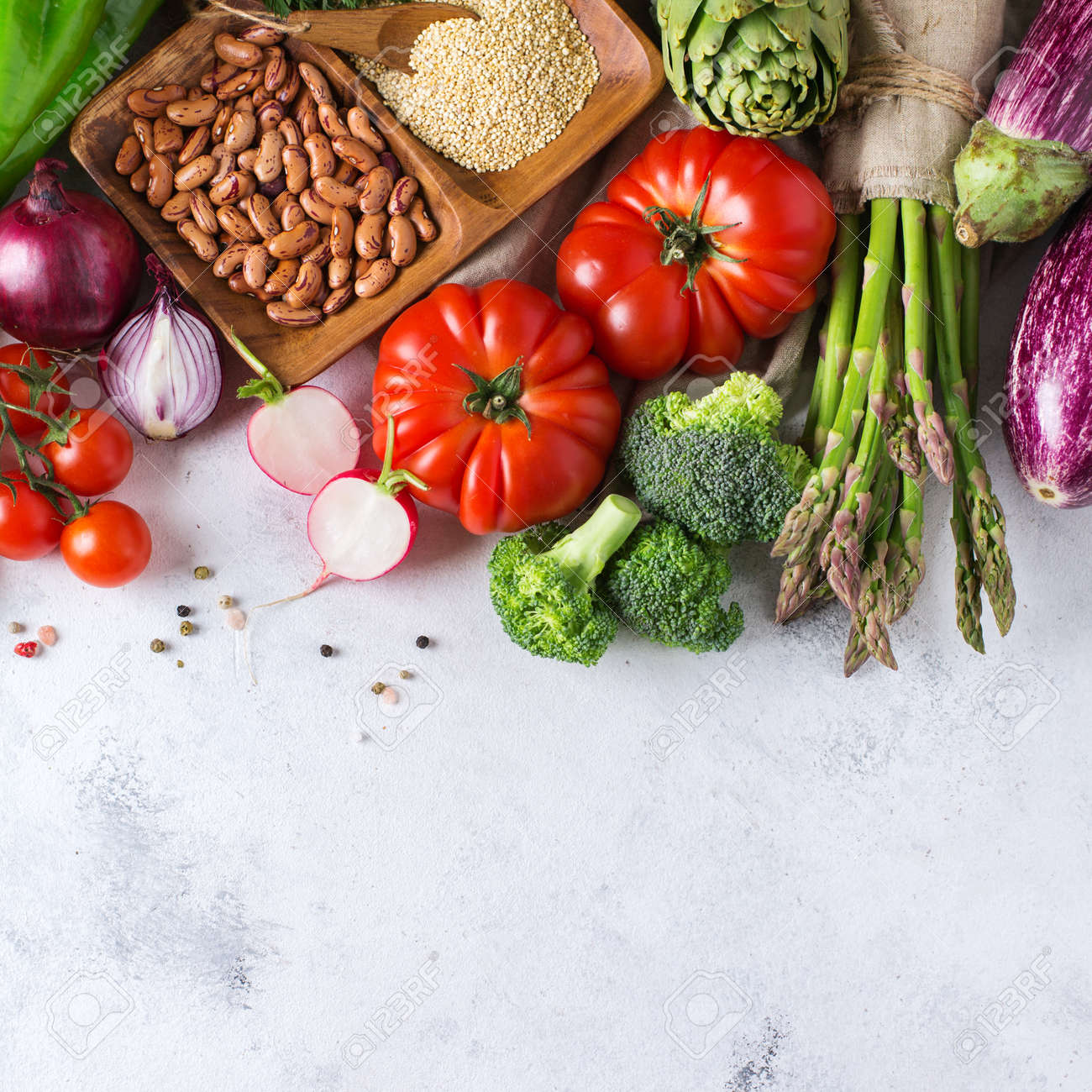 Verduras para dieta vegetariana