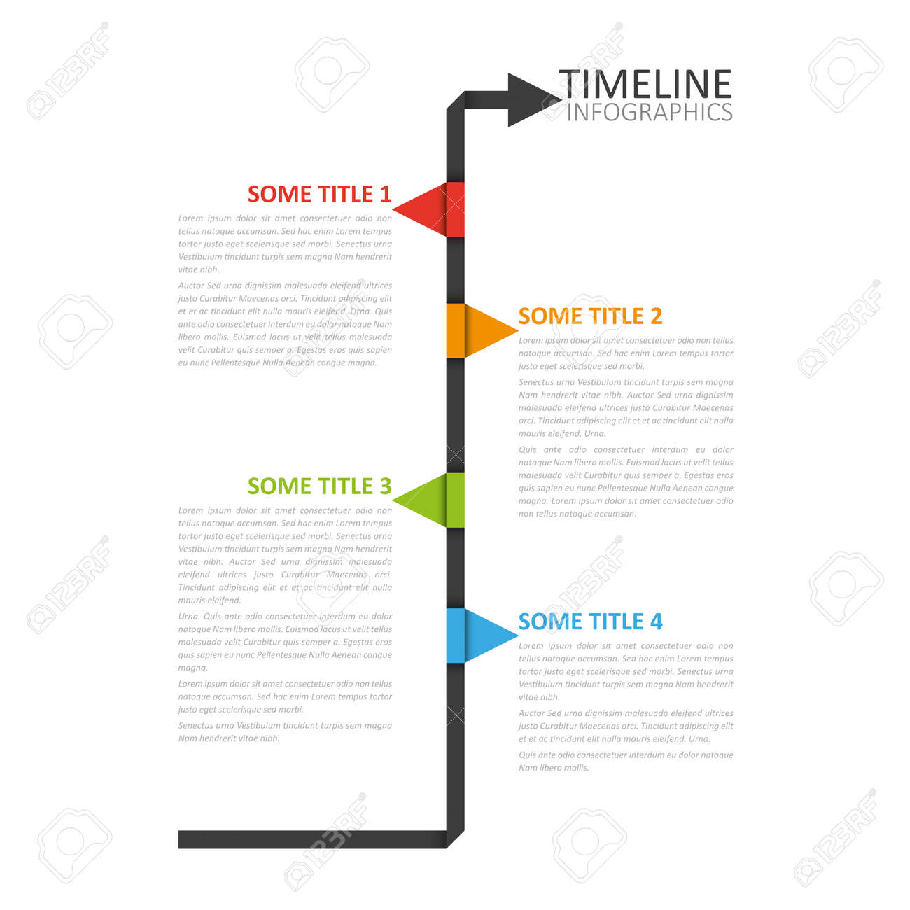 modern timeline design template royalty free cliparts vectors and
