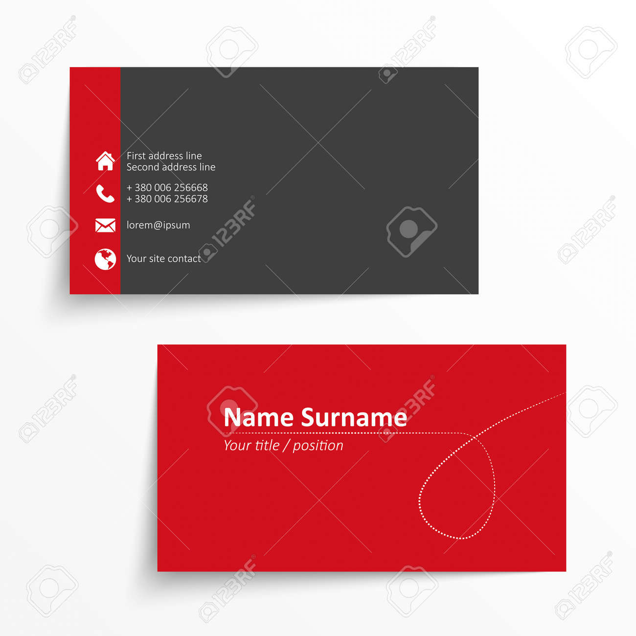 modern simple business card template simple business card templates