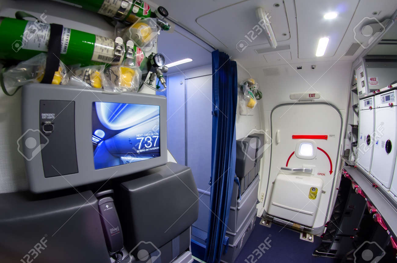 ボーイング737-800 機内 客室 内装 壁 パネル ウィンドウガラス