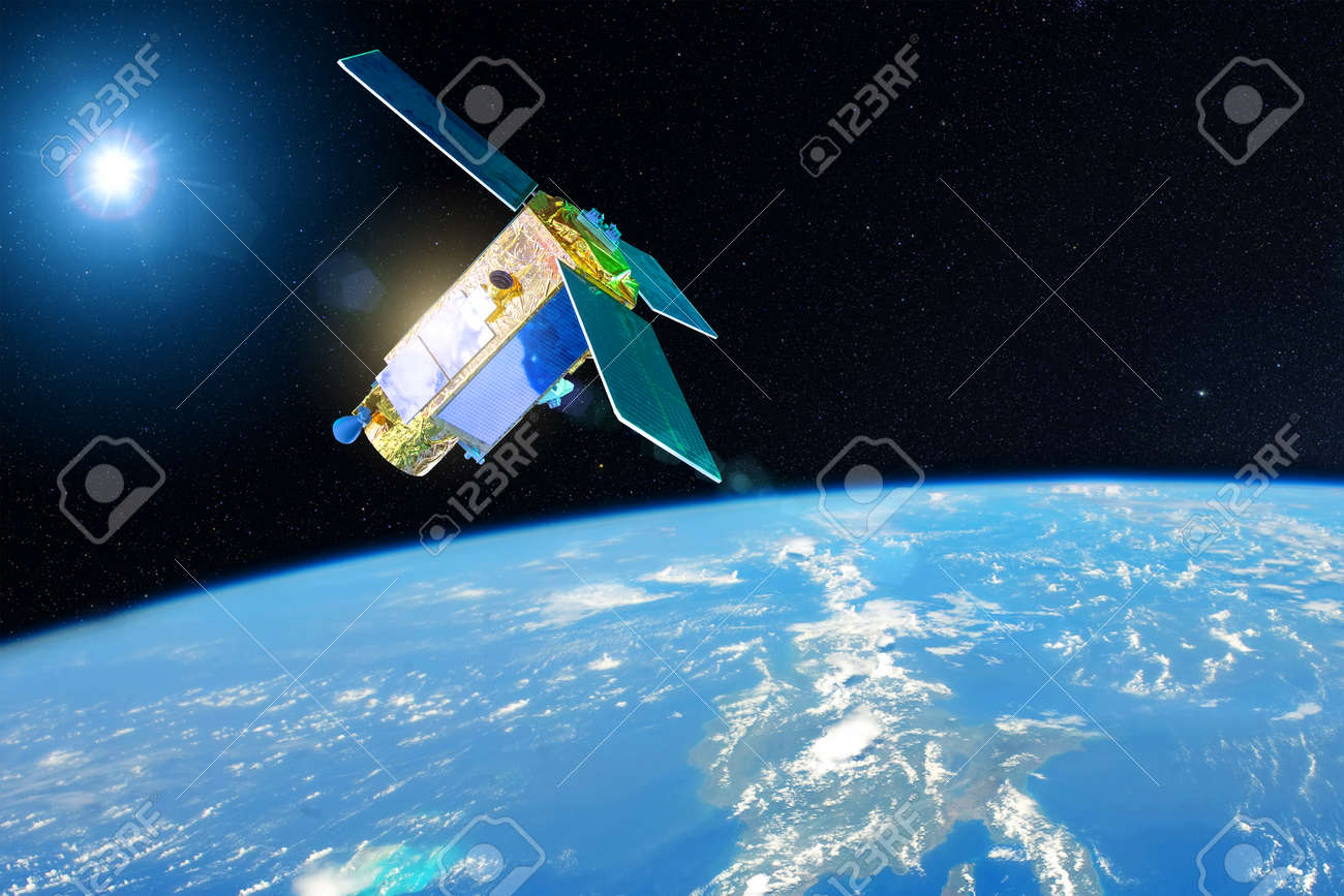 Satellite for studying the atmosphere and hydrosphere in the low orbit of planet Earth. - 140605979 Satellite for studying the atmosphere and hydrosphere in the low orbit of planet Earth. - 140605979