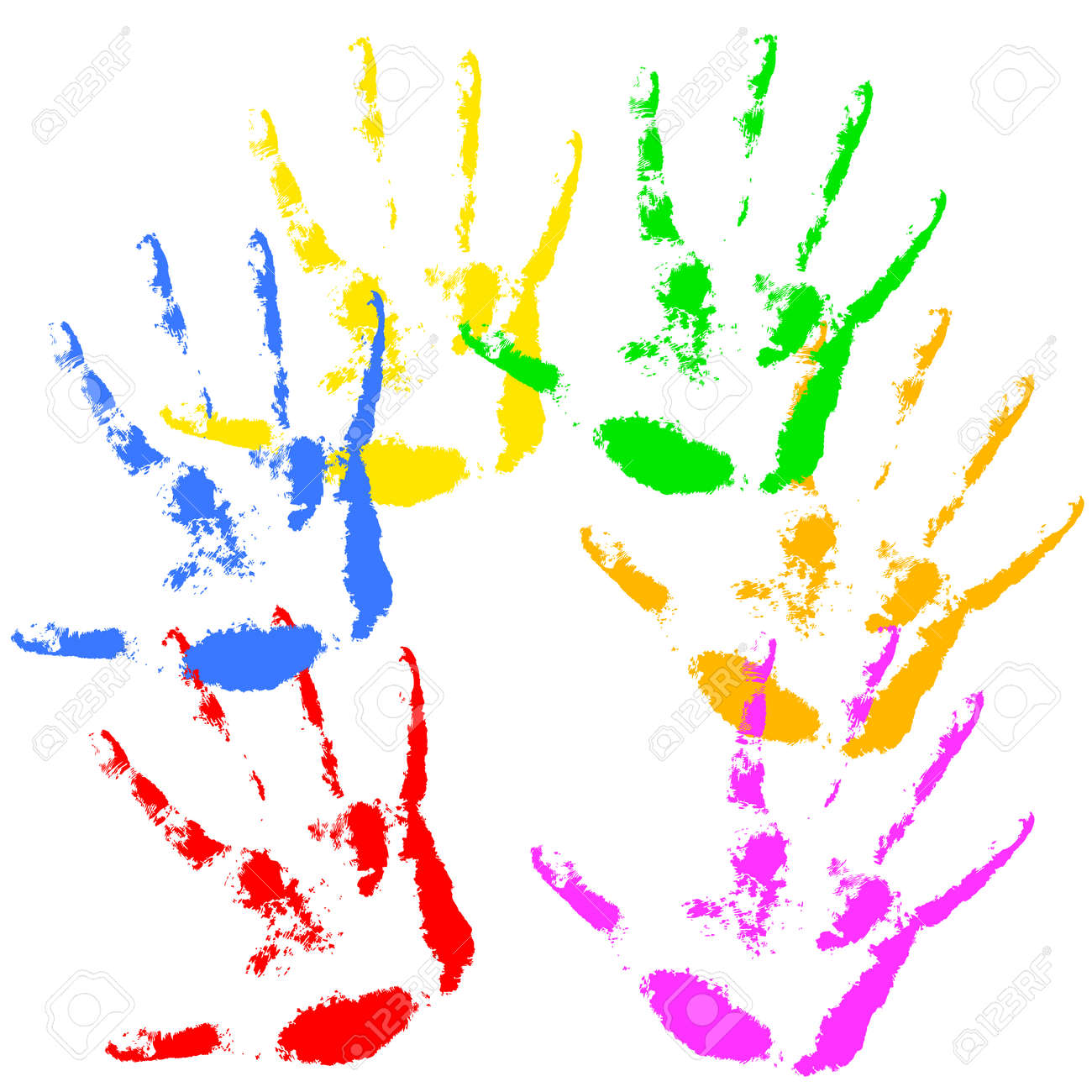 手印刷虹の色 肌テクスチャ パターン ベクトル イラスト のイラスト素材 ベクタ Image 手印刷虹の色 肌テクスチャ パターン ベクトル イラスト のイラスト素材 ベクタ Image