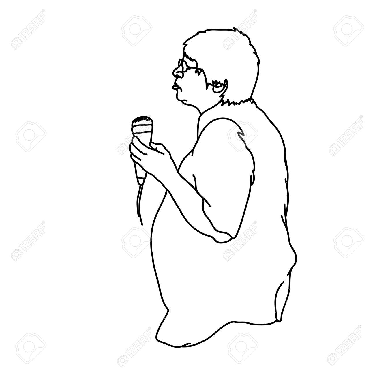 白い背景に隔離された人気歌手のシルエットイラスト のイラスト素材 ベクタ Image 白い背景に隔離された人気歌手のシルエットイラスト のイラスト素材 ベクタ Image