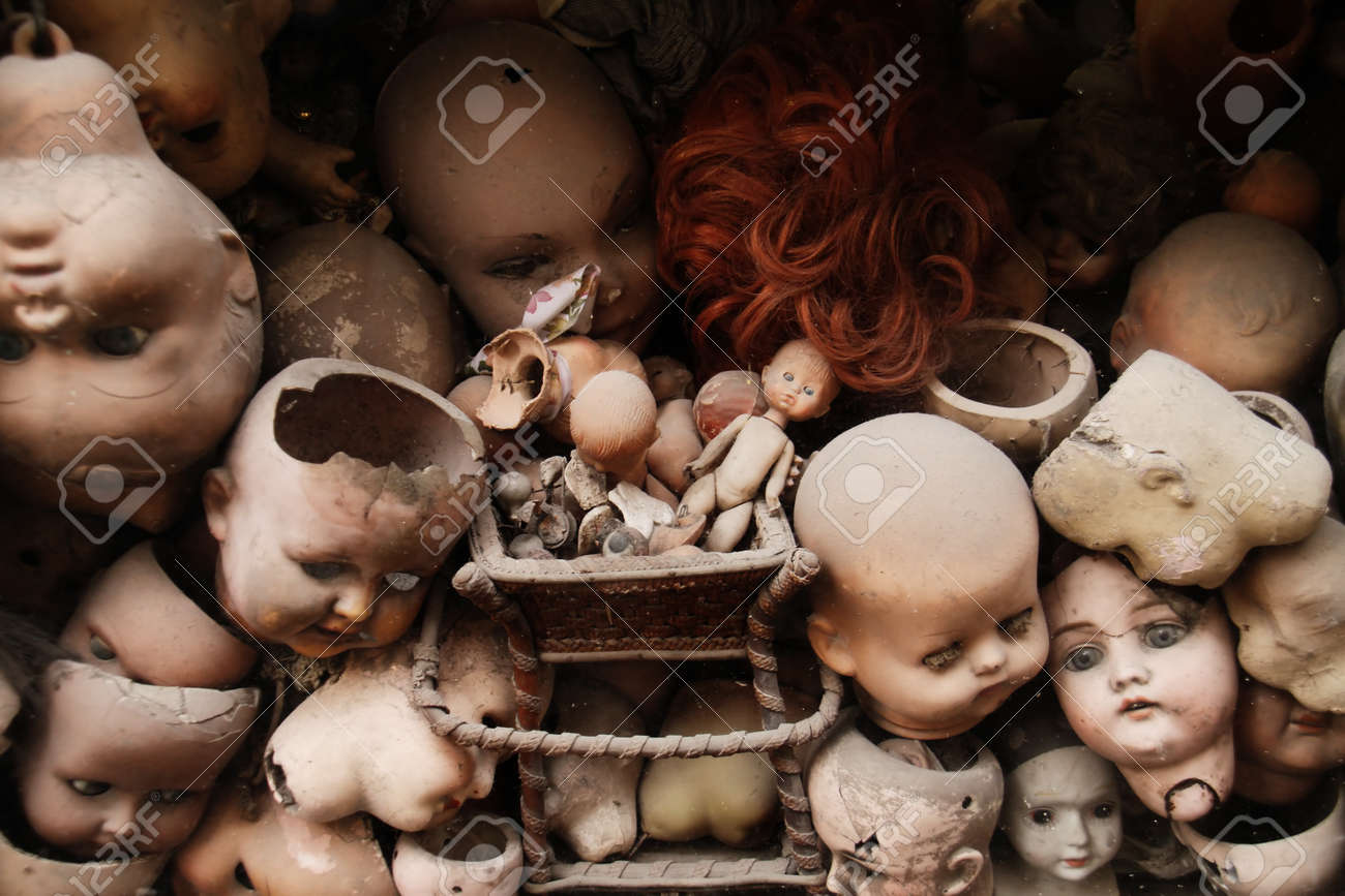 scary doll heads
