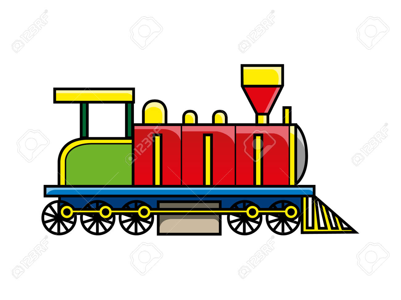 Locomotive Train Side View Royalty Free SVG, Cliparts, Vectors, and Stock  Illustration. Image 71806550., image size:1300x975