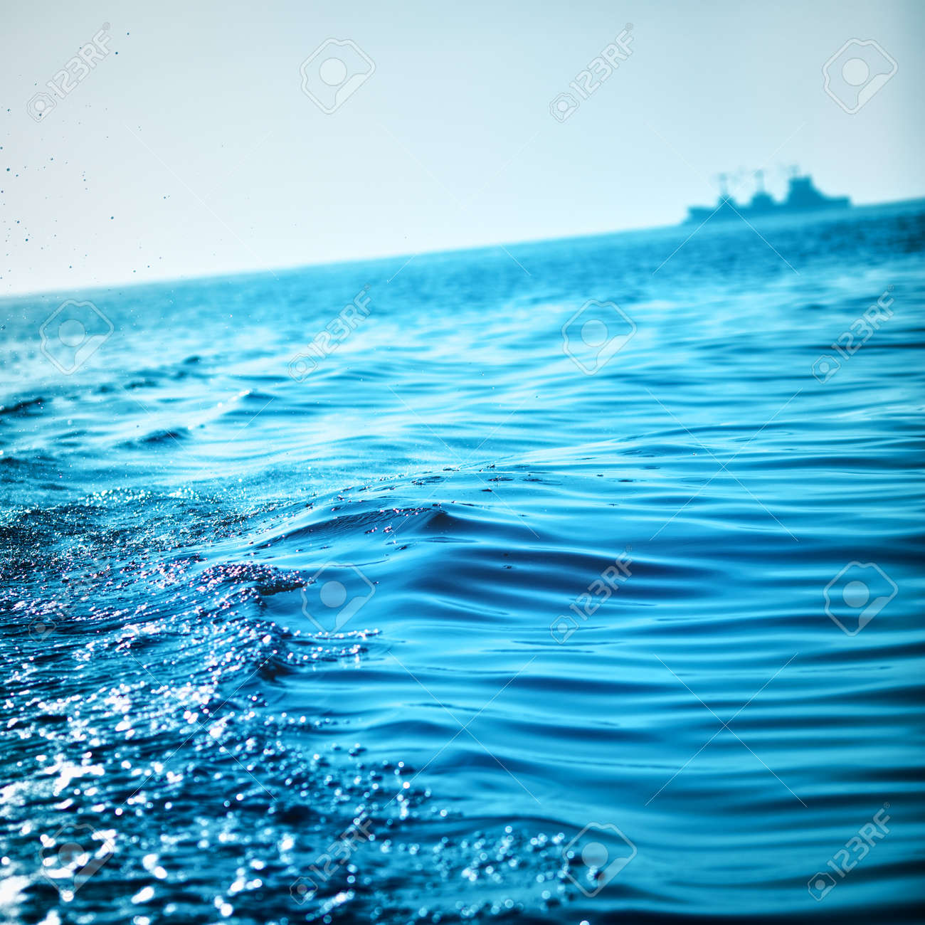 blue ocean waves background andaman sea thailand stock photo