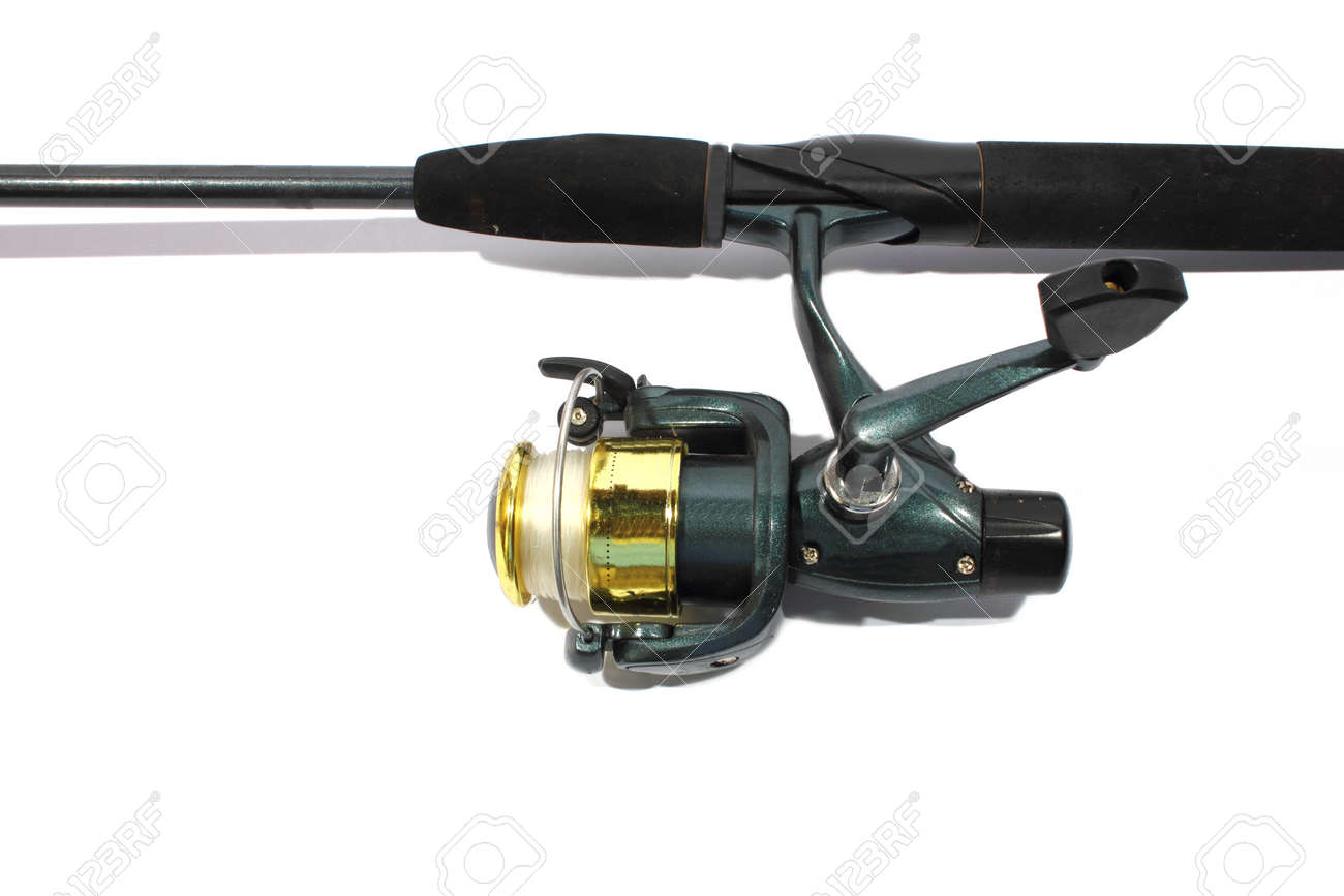 open faced fishing pole