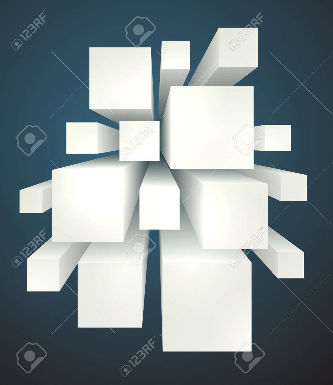 cool realistic geometric shapes background with blank copyspaces