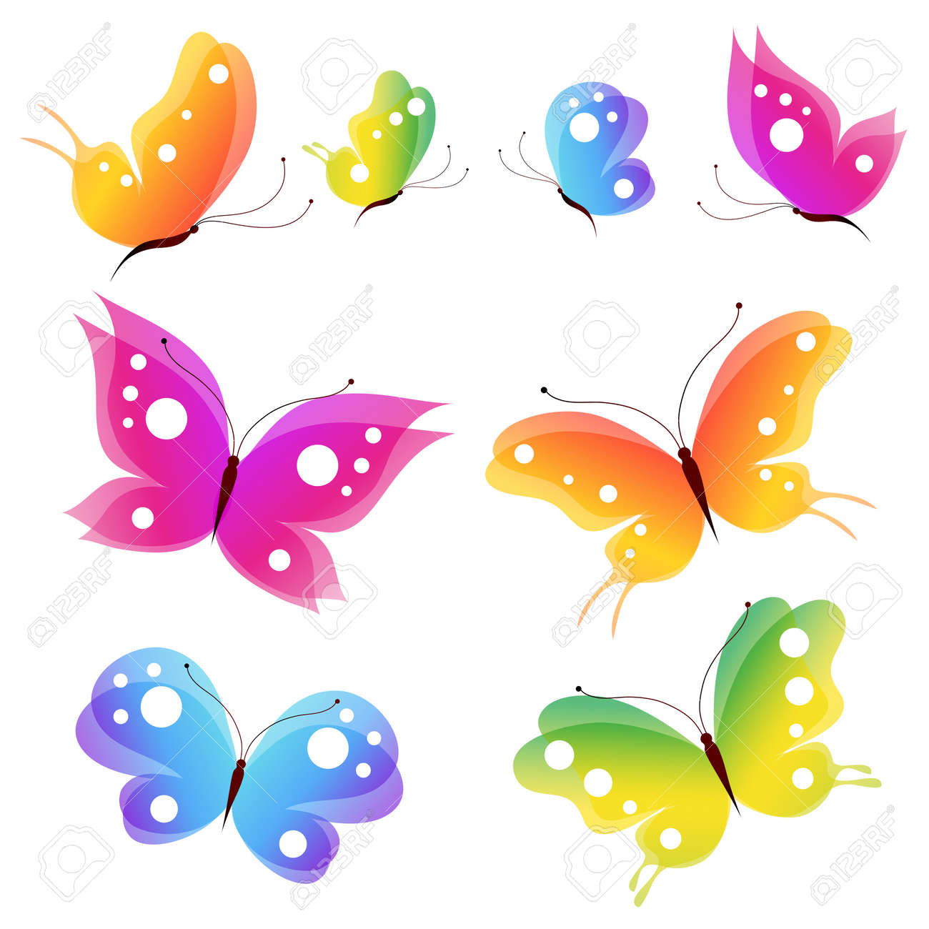 蝶 蝶 ベクトルのイラスト素材 ベクタ Image