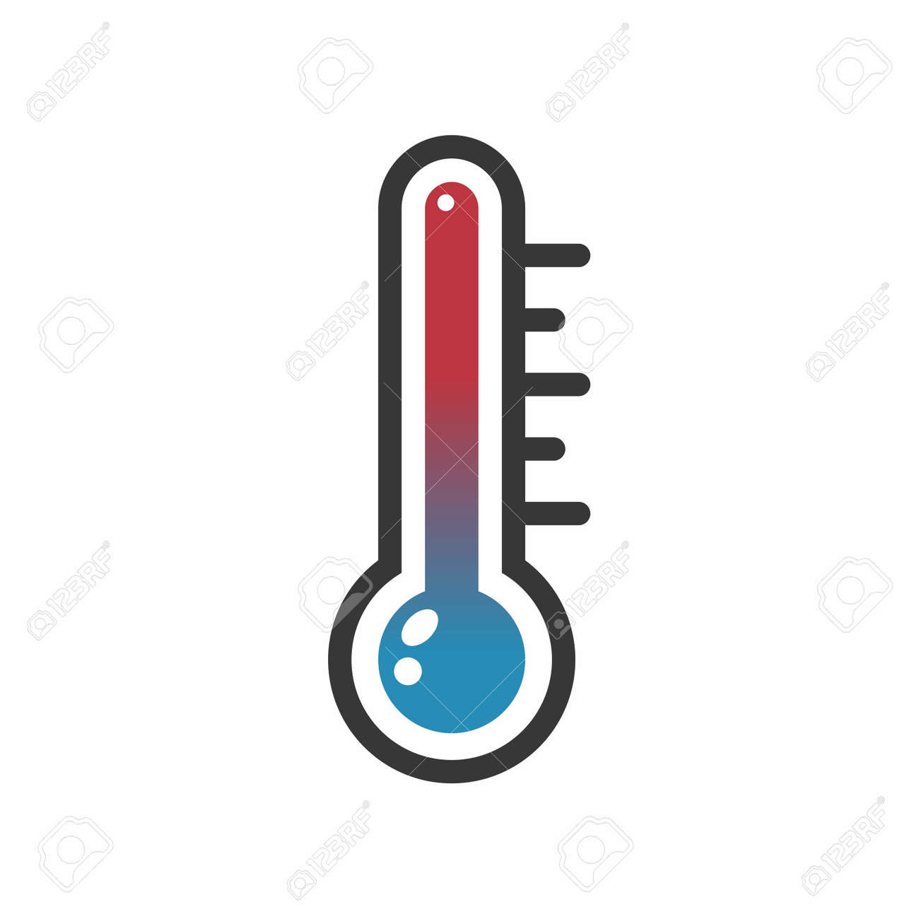 温度計のアイコンのイラスト素材 ベクタ Image