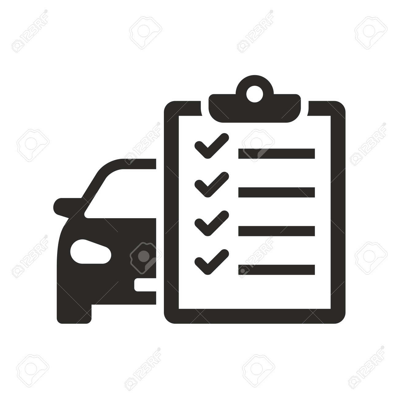 car maintenance list icon royalty free cliparts vectors and stock car maintenance list