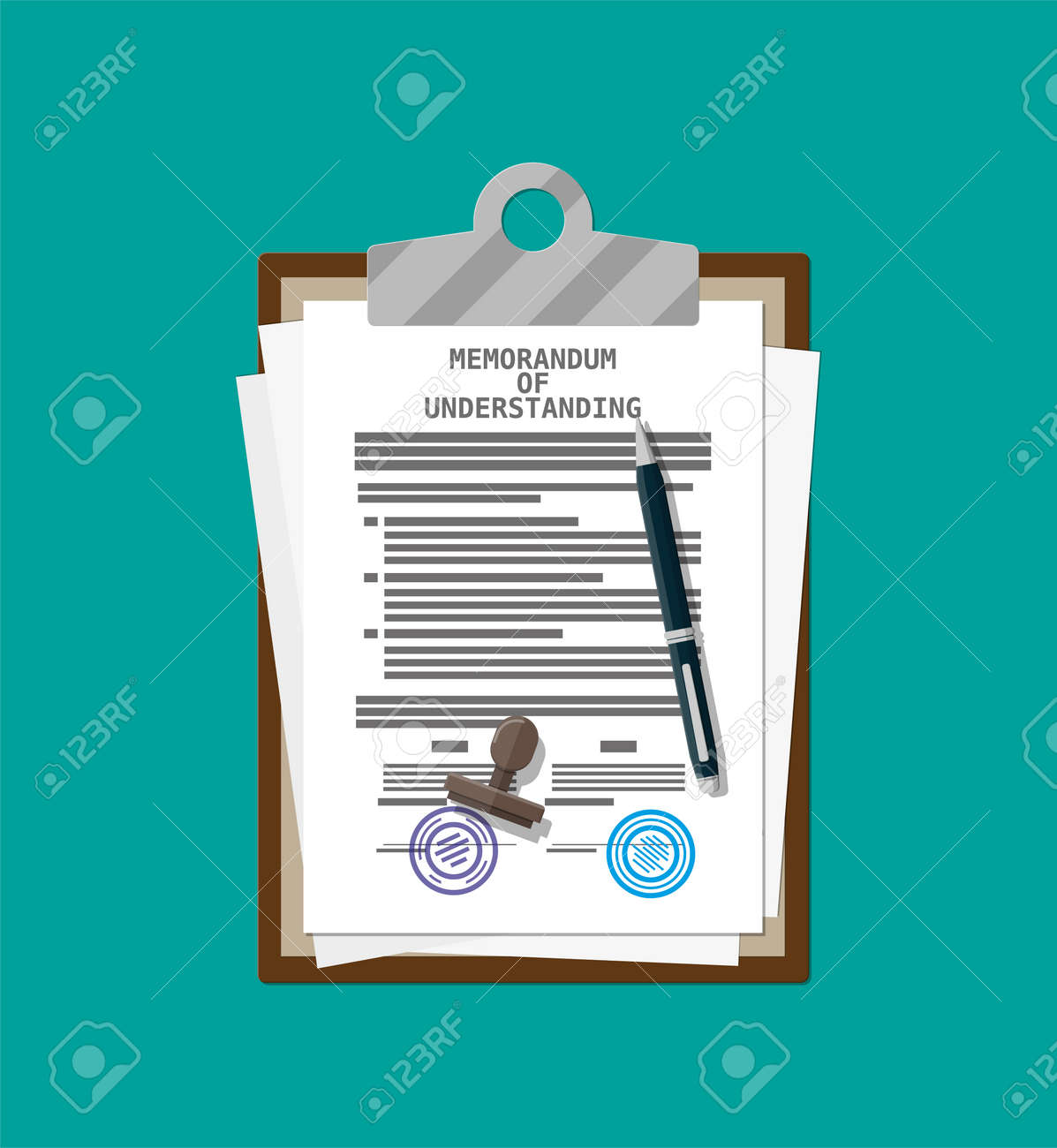 with understanding document. of Mou legal.. memorandum Clipboard