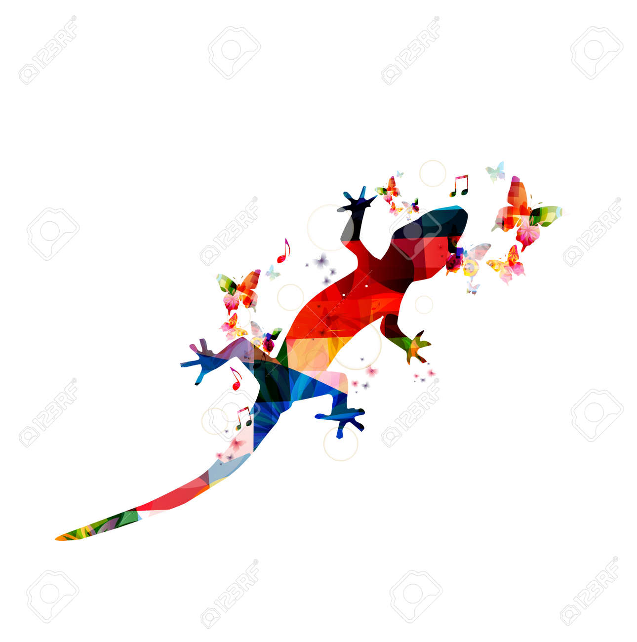 Colorful Gecko Design Royalty Free Cliparts Vectors And Stock Illustration Image