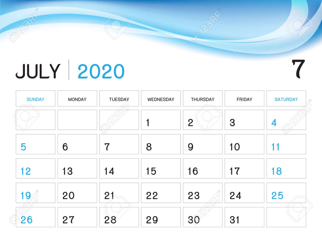 July 2013 Calendar Template