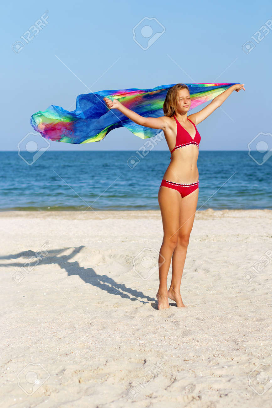 cute teens on the beach Cute teens on the beach
