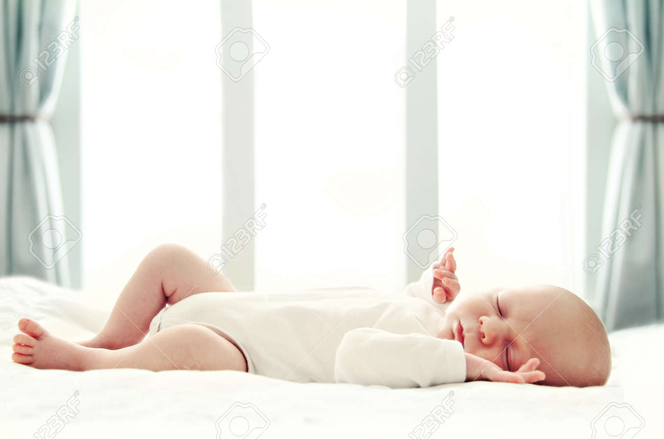 baby sleeping on front