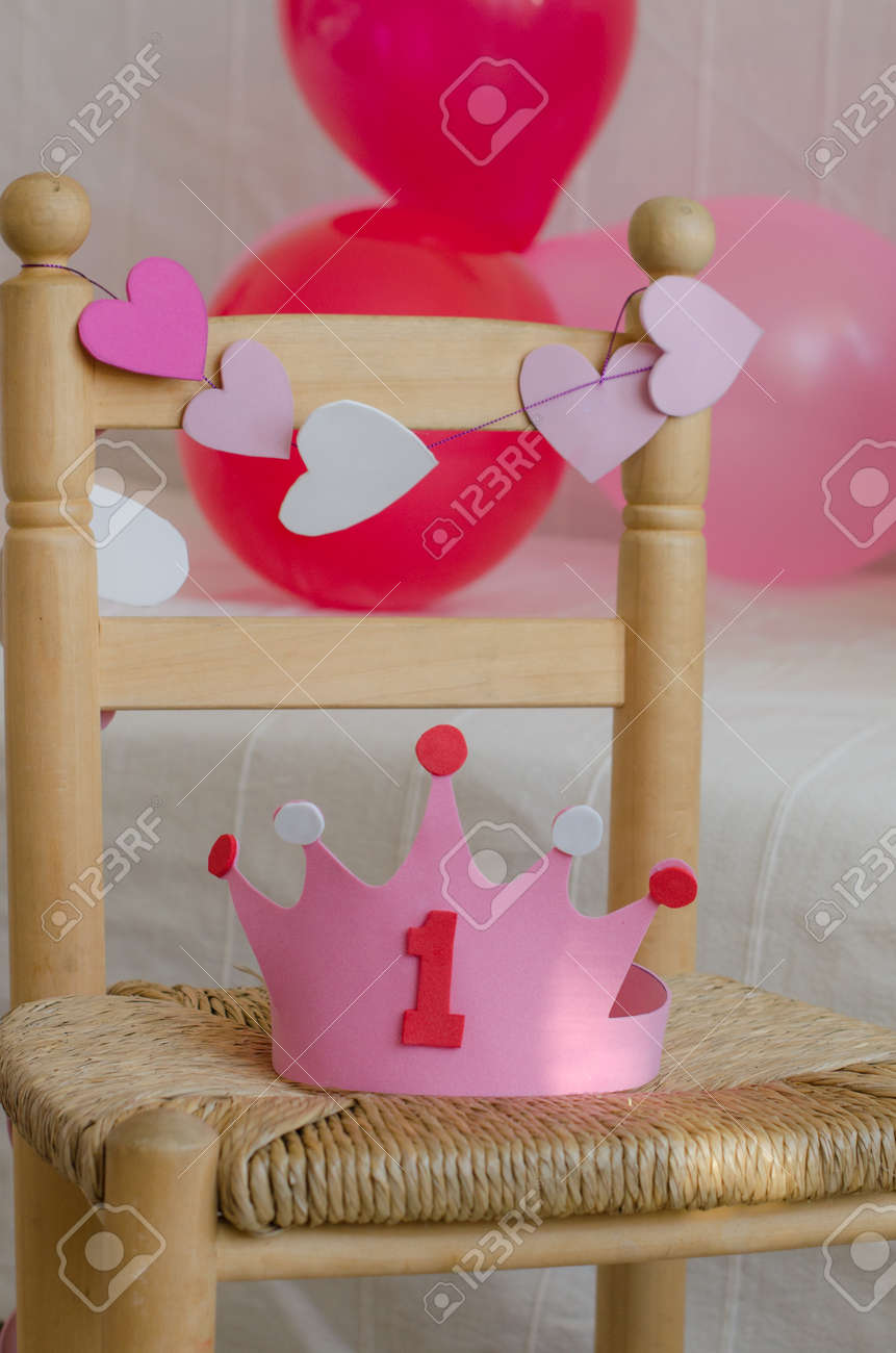 Decoration to celebrate the first birthday of a child. - 42089013 Decoration to celebrate the first birthday of a child. - 42089013