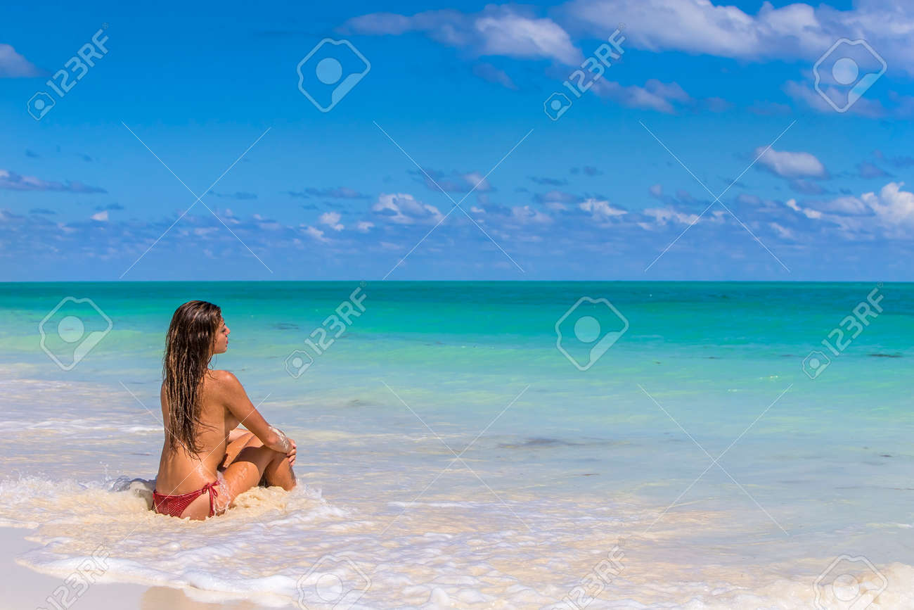 latin wife nude on beach