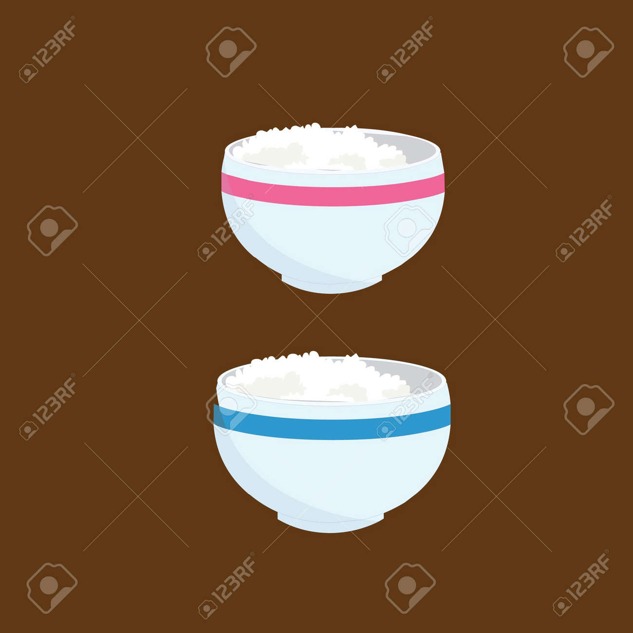 稲のボウル のイラスト素材 ベクタ Image