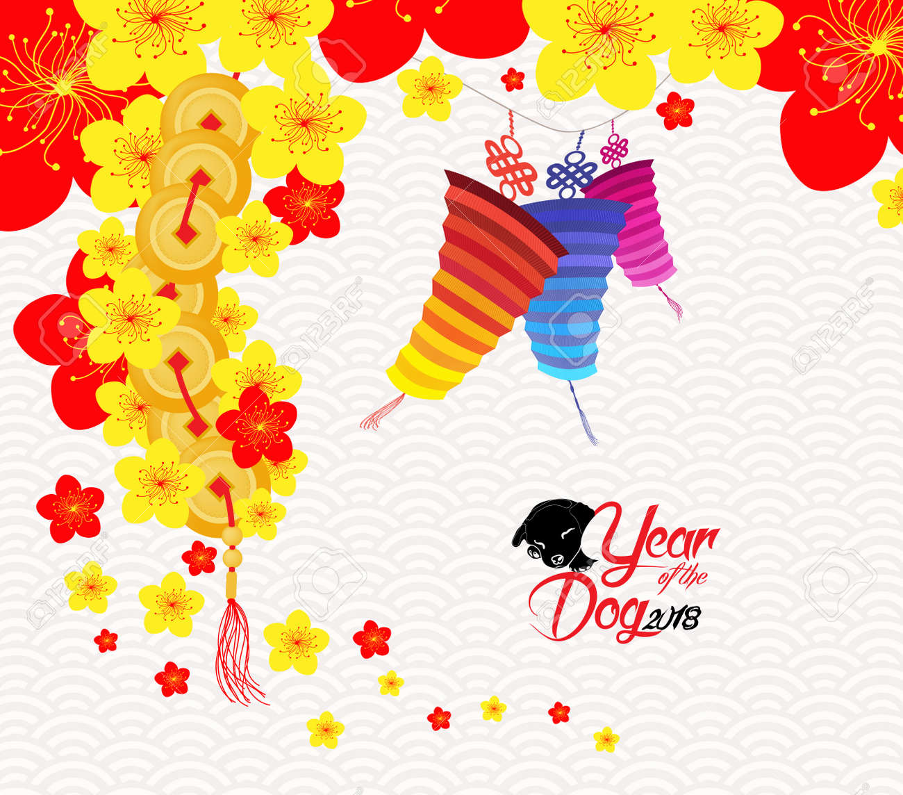 chinese new year 2018 card