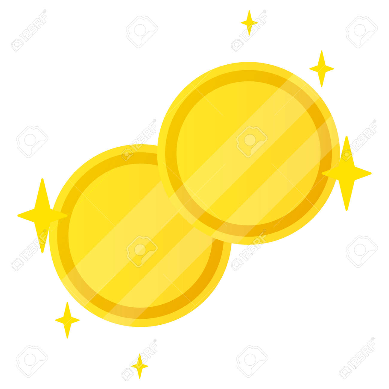 2枚のコインのイラスト素材・ベクター Image 148219985