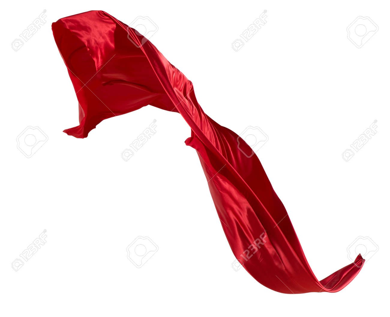 Fabric Weaves The Wind Isolated On White Stock Photo Picture And Royalty Free Image Image 23961898