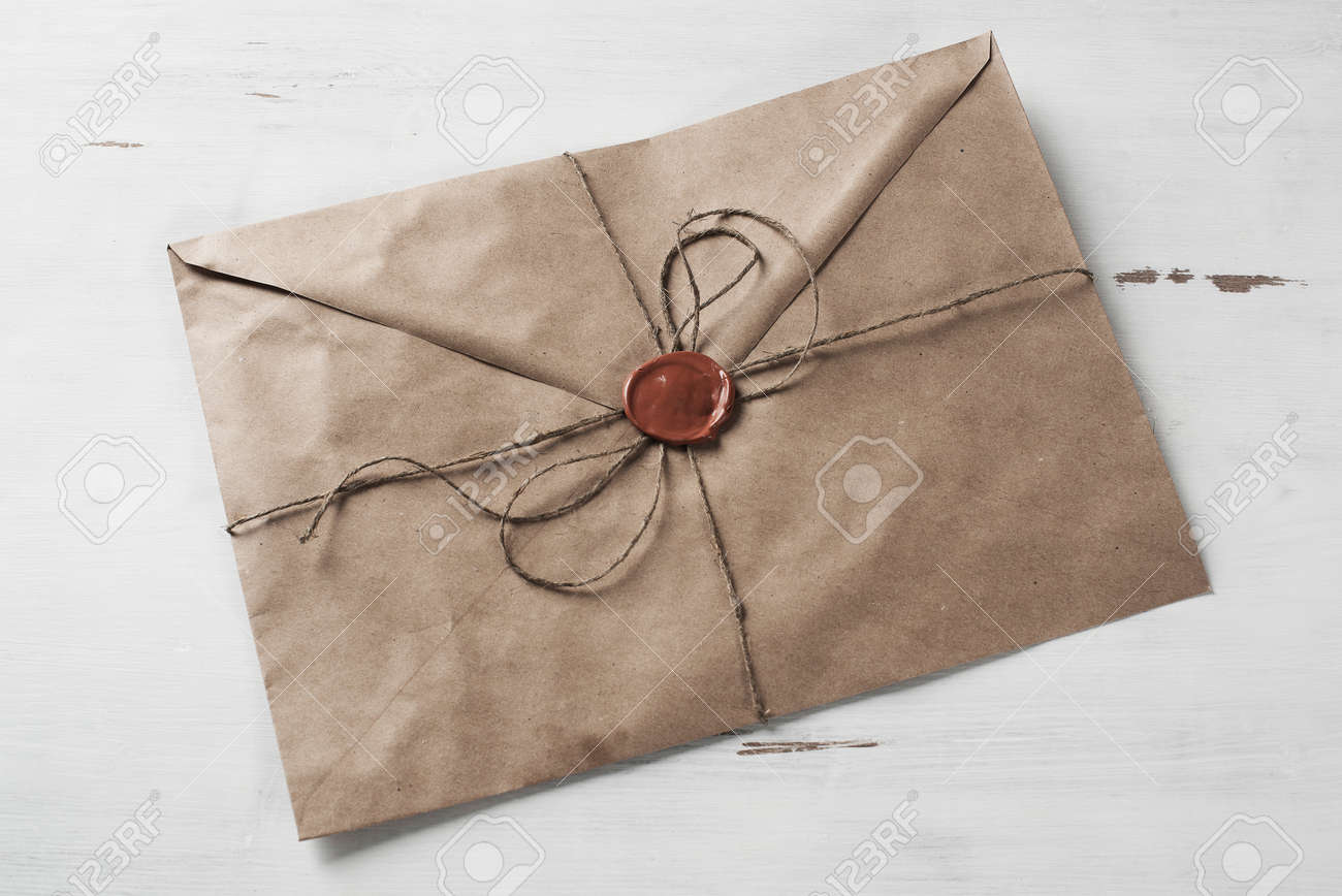 Old Letter Envelope With Wax Seal On Wooden Surface Stock Photo Picture And Royalty Free Image Image 51302648