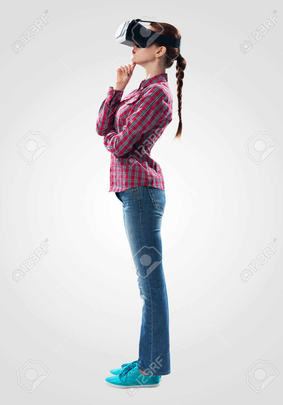 jeans with checkered sides