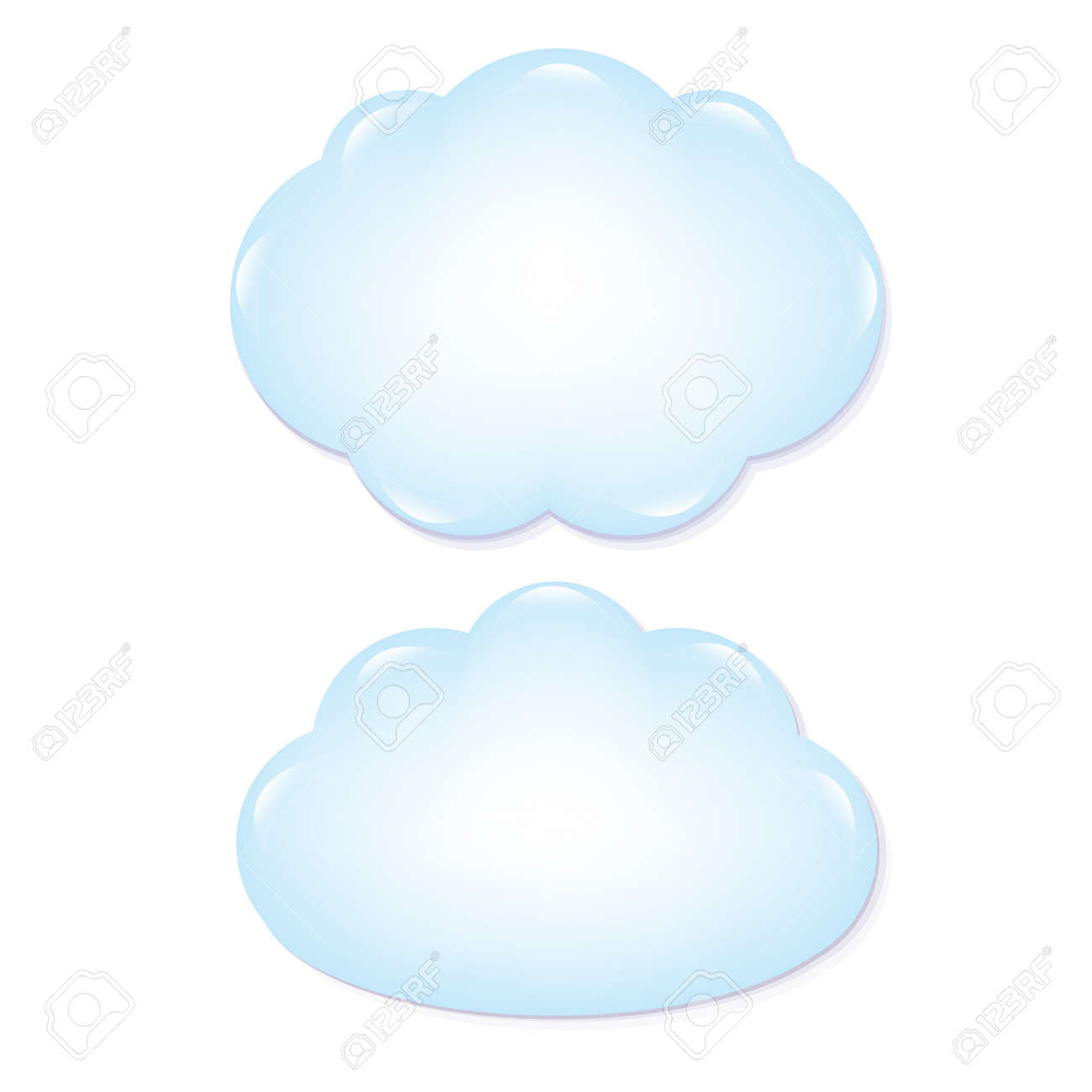 グラデーション メッシュ ベクトル イラスト入り雲 のイラスト素材 ベクタ Image