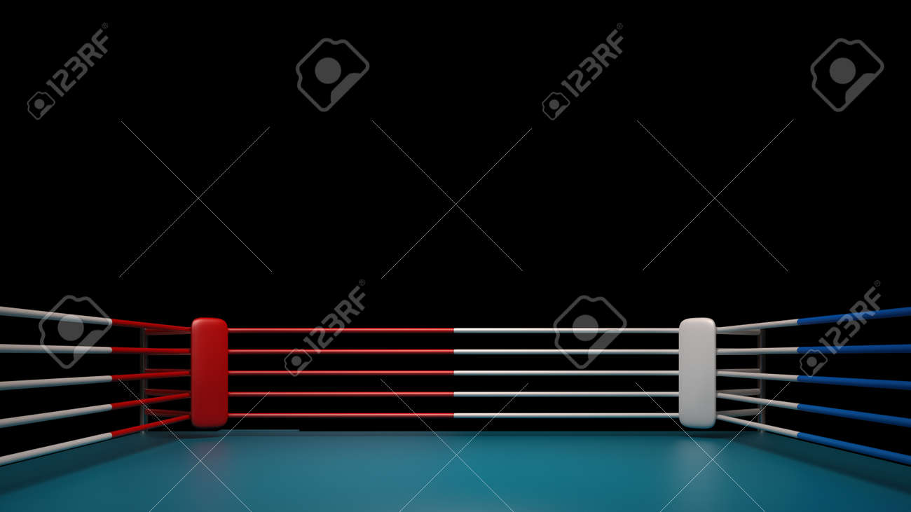 Boxing Ring Isolated On Black Background High Resolution 3d Render Stock Photo Picture And Royalty Free Image Image 30553692