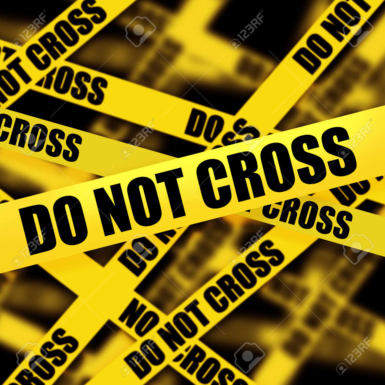 caution tape with do not cross background high resolution stock
