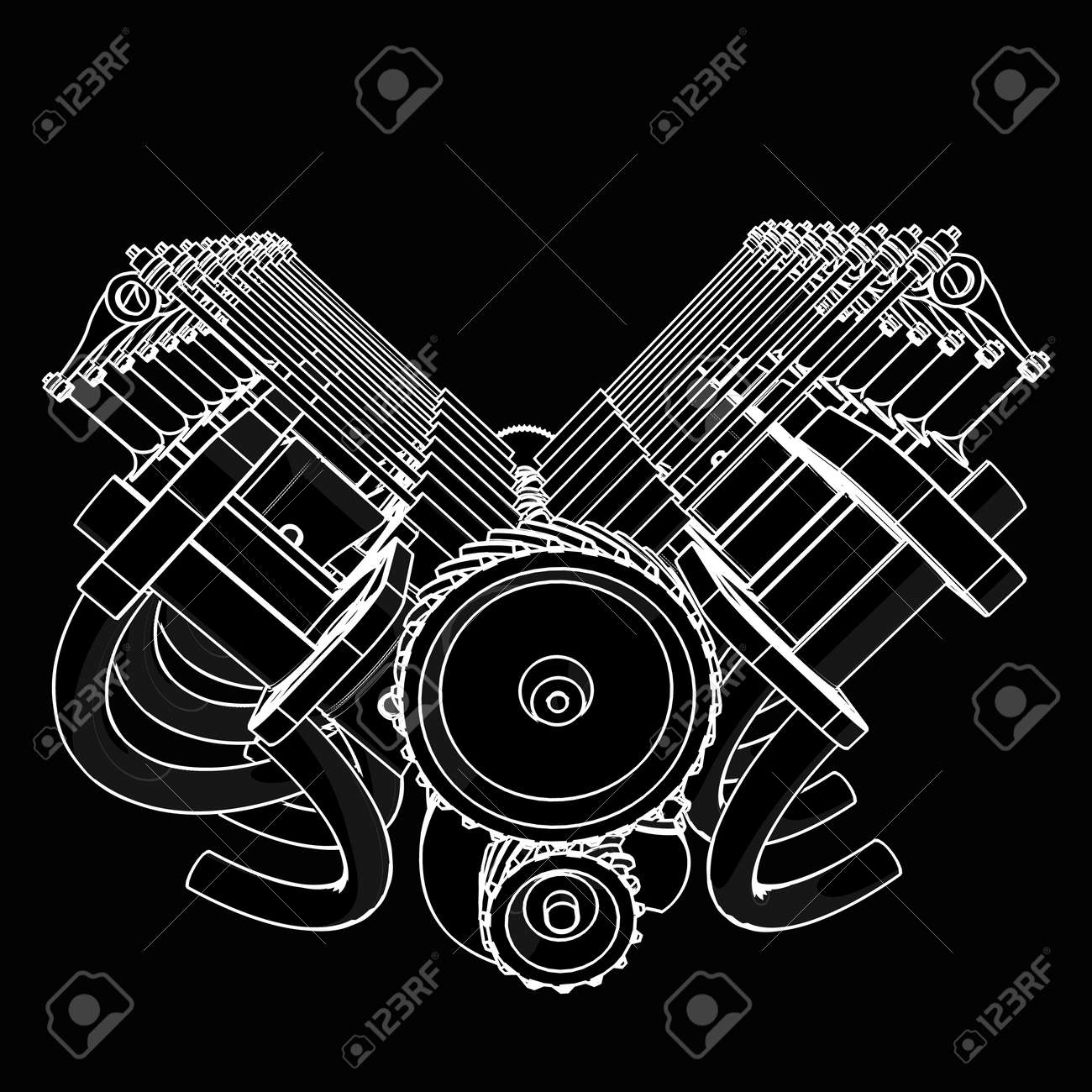 V 型 8 気筒車エンジンの漫画イラストの概要です 高分解能 の写真素材 画像素材 Image 3058 V 型 8 気筒車エンジンの漫画イラストの概要です 高分解能 の写真素材 画像素材 Image 3058