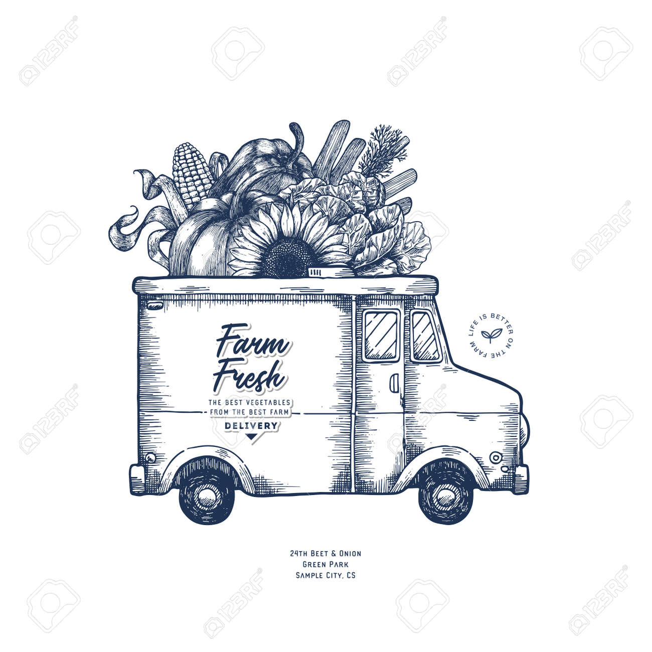 farm fresh delivery design