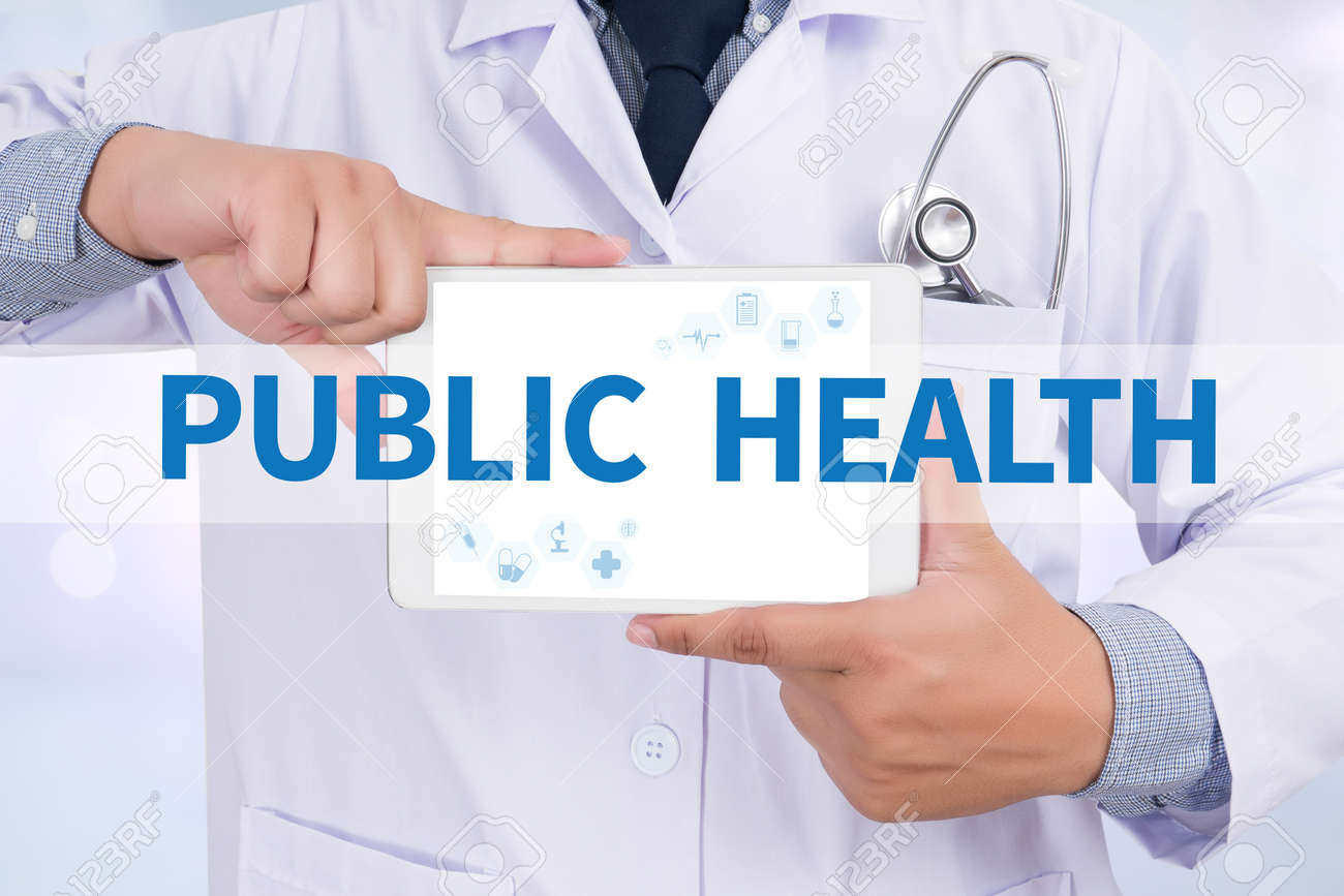 PUBLIC HEALTH Doctor Holding Digital Tablet Stock Photo, Picture And  Royalty Free Image. Image 58195427.