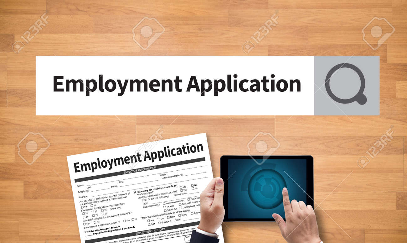 application employment form filling details law personal