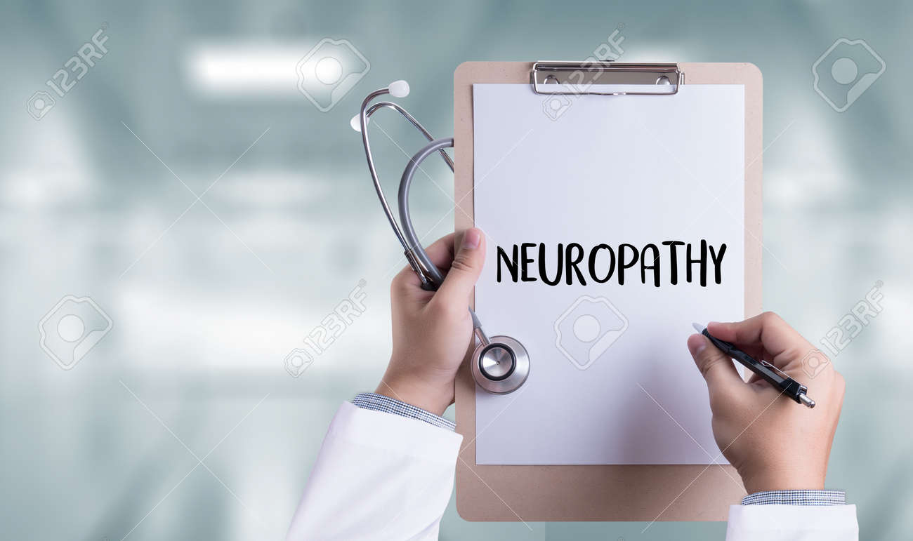 NEUROPATHY Medical Doctor concept , Neuropathy Wording in Anamnesis. - 71880593 NEUROPATHY Medical Doctor concept , Neuropathy Wording in Anamnesis. - 71880593