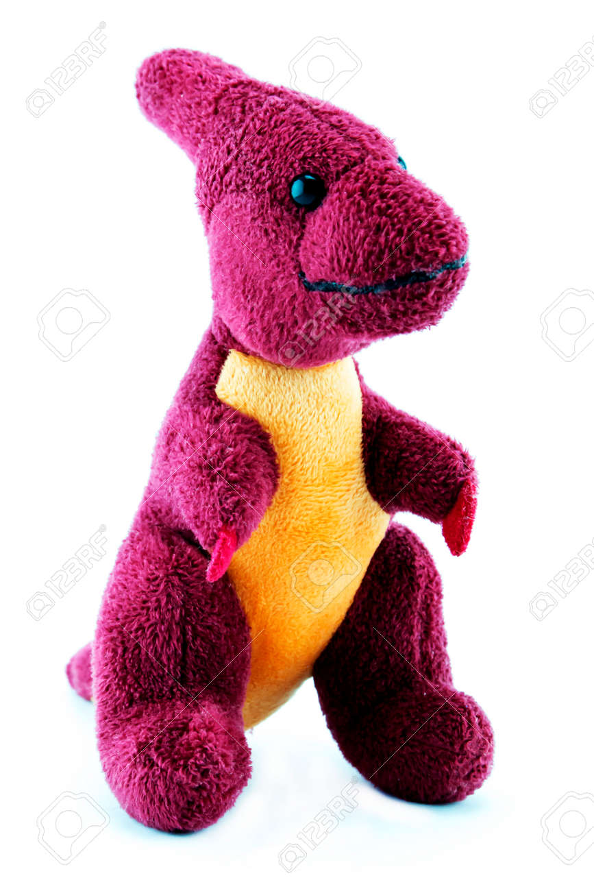 白い背景に恐竜人形 の写真素材 画像素材 Image