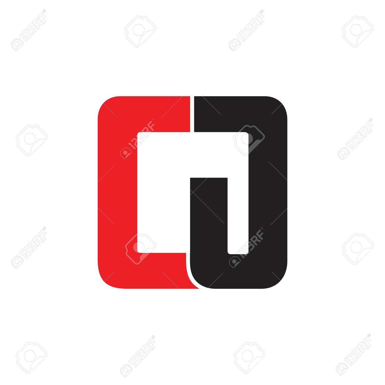 letter cj square geometric logo vector - 123487589 letter cj square geometric logo vector - 123487589