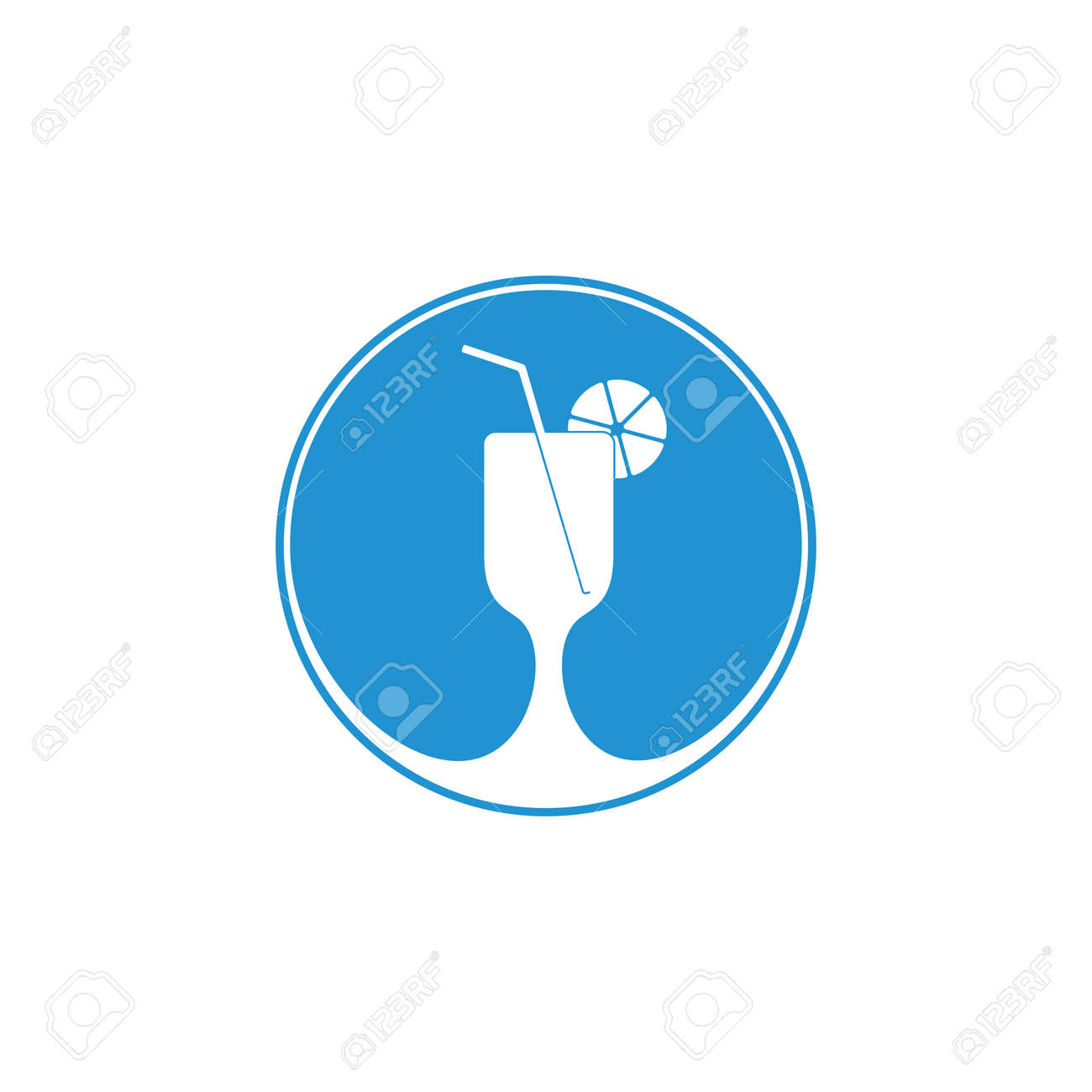 Lime Water Pipette Drink Glass Symbol Vector Royalty Free Cliparts Vectors And Stock Illustration Image 135236005