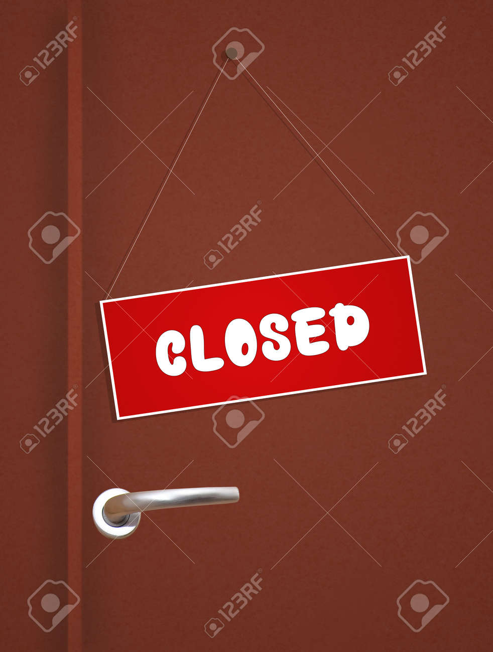 closed sign on door