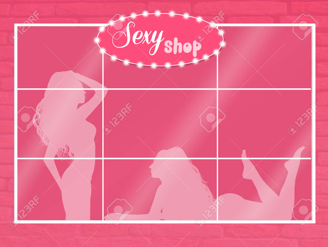 風俗店のイラストの写真素材・画像素材 Image 91238030