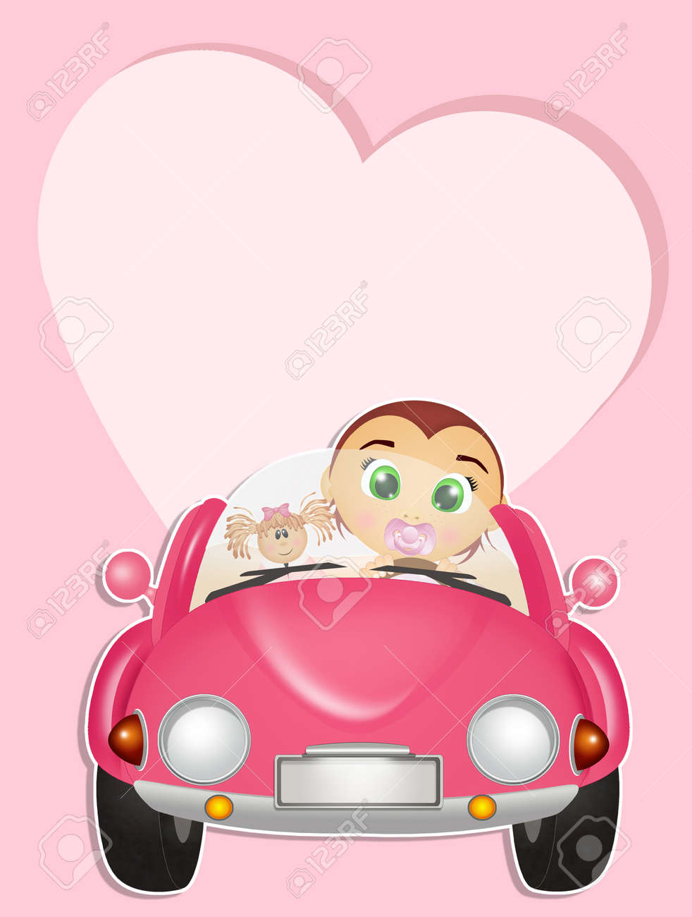 baby girl car