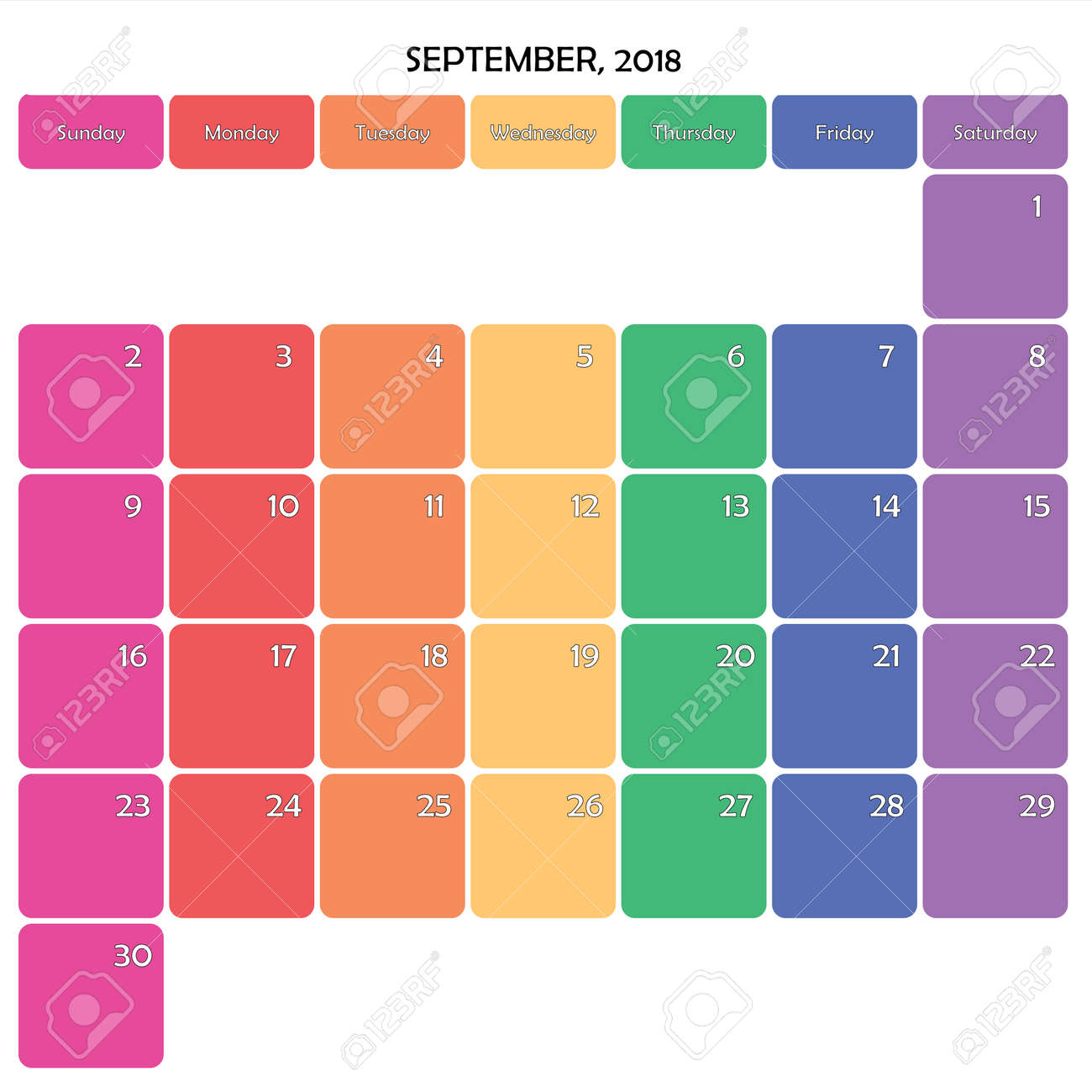 editable september 2018 calendar