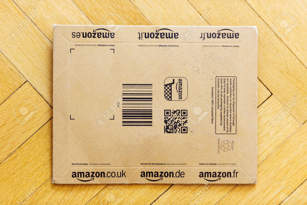 Small Amazon Box Used For Books And Other Small Object Delivery Stock Photo Picture And Royalty Free Image Image