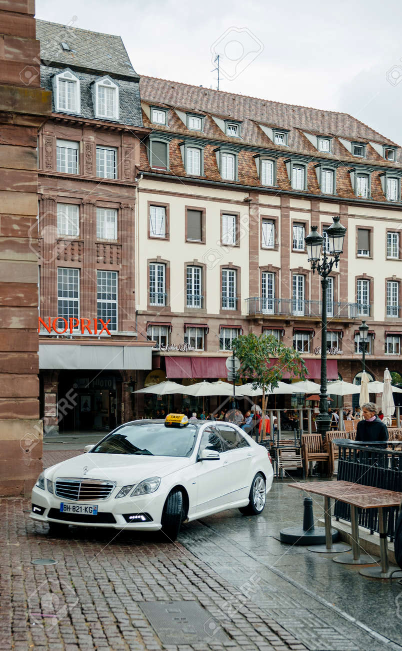 Strasbourg France Sep 21 2014 White Mercedes Benz E Class Stock Photo Picture And Royalty Free Image Image 88737583