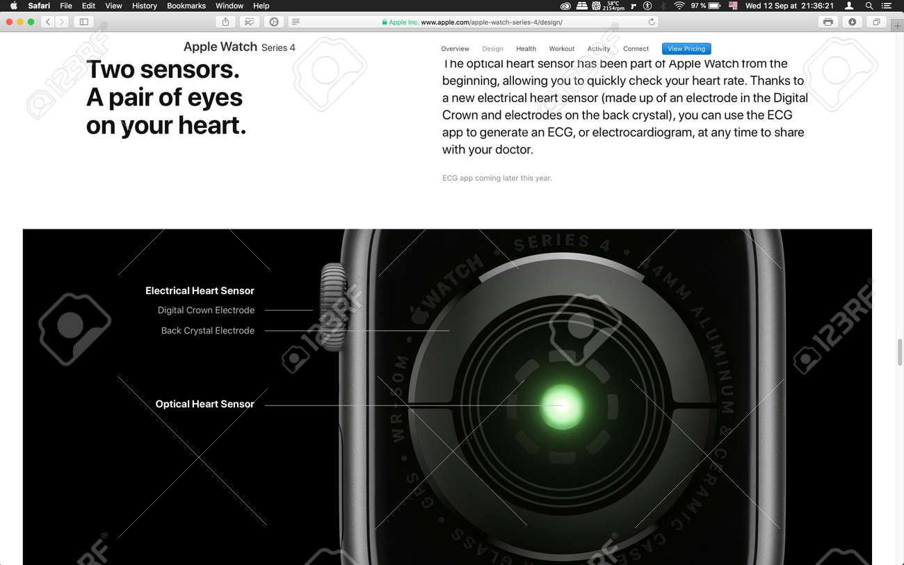 ecg sensor apple watch