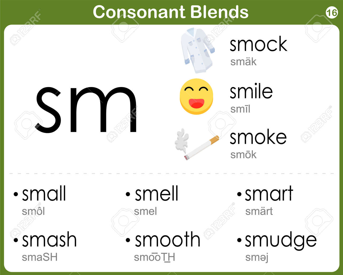 Worksheets Consonant Blends Worksheets consonant blends worksheet for kids royalty free cliparts vectors stock vector 36645943