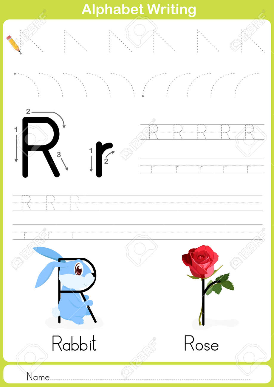 alphabet writing paper
